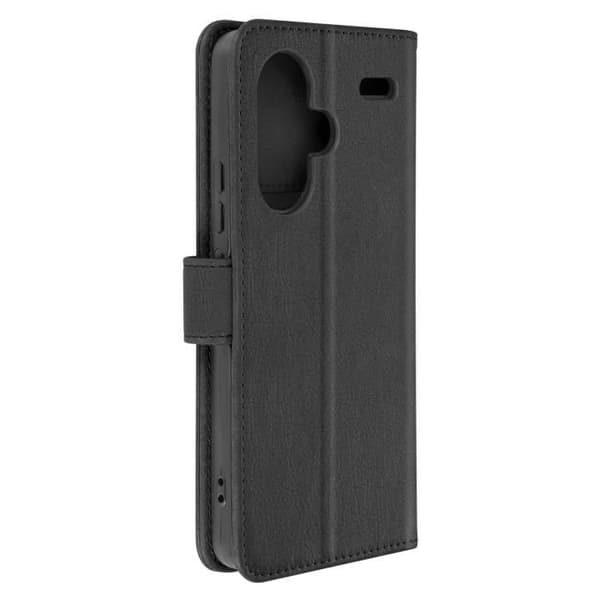 Fodral till Xiaomi Redmi Note 13 Pro Plus - AVIZAR - Chesterfield - Plånbok och videohållare - Svart