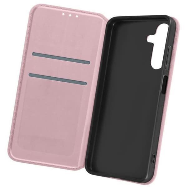 Fodral för Samsung Galaxy A15-korthållare Videostöd Rosa Champagne