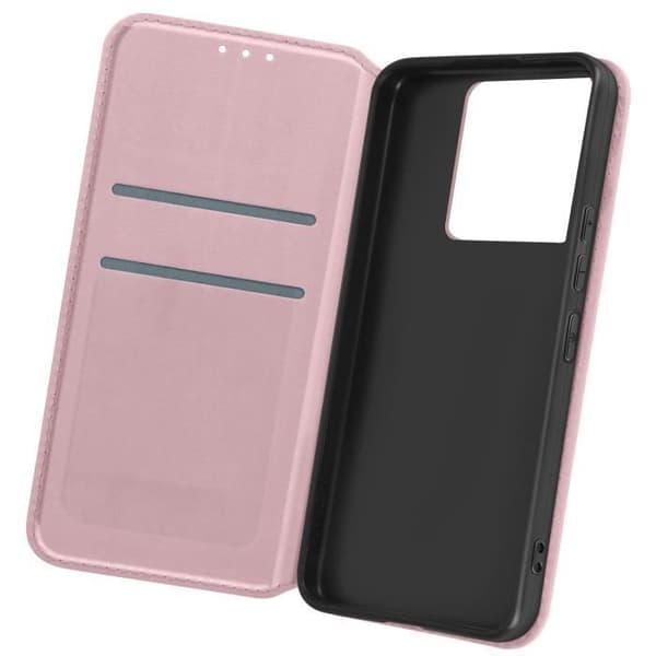 Fodral till Xiaomi Redmi Note 13 Pro 5G - AVIZAR - Classic Edition - Korthållare - Videostöd - Rosa