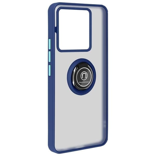 Fodral till Redmi Note 13 Pro 5G - AVIZAR - Metal Ring Stand Function - Midnight Blue