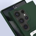 Miniatyrbild 4 av 4: Fodral till Samsung S24 Ultra - AVIZAR - Mjuk - Mörkgrön - Korthållare - Anti-Fingeravtryck