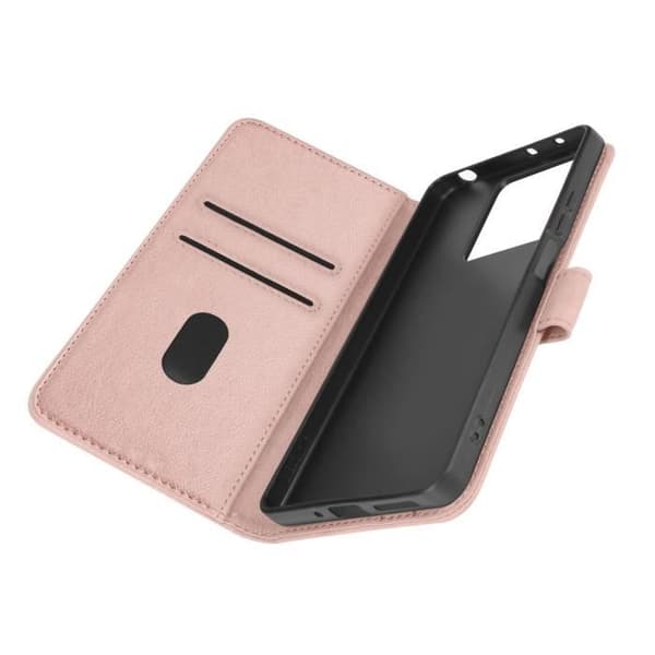 Fodral till Xiaomi Redmi Note 13 5G plånbok och videohållare Champagne Pink