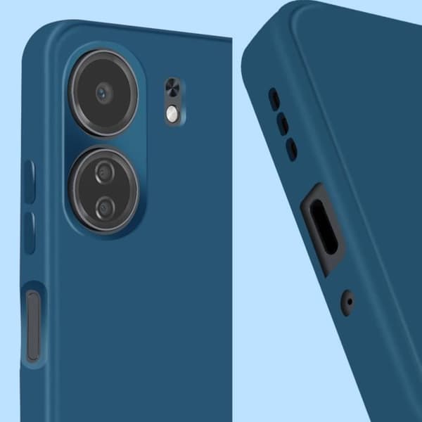 Fodral till Xiaomi Redmi 13C Soft Touch Matte Ultra Flexible Midnight Blue - AVIZAR - Halvstyvt - Syntetiskt - Blandat