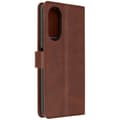 Miniatyrbild 1 av 4: Fodral till Oppo A58 - AVIZAR - Handledsrem Flip Wallet Support - Brun - Halvstyv - Syntet - Vuxen