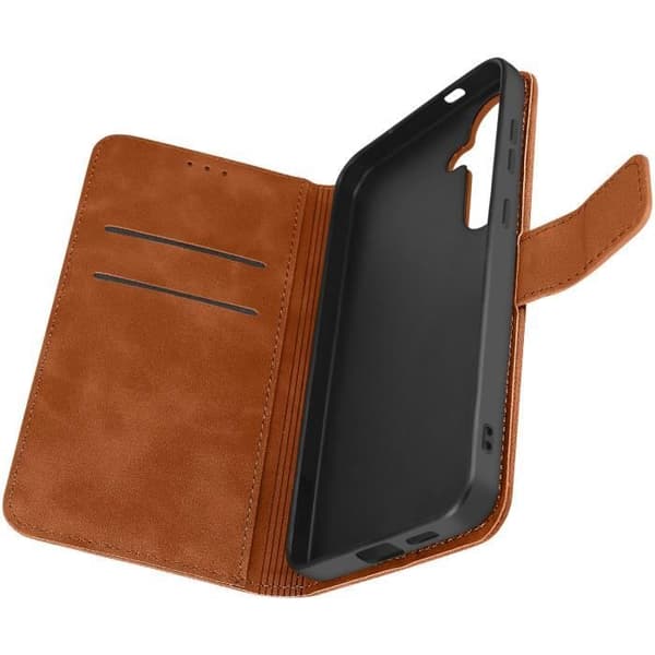 Fodral för Samsung S24 Plus Wallet Flip Video Support Camel