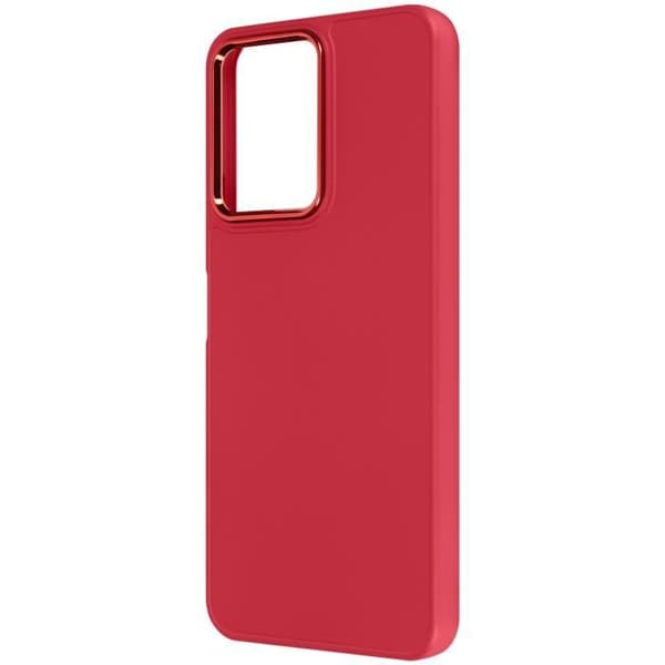 Fodral till Xiaomi Redmi 13C Silikonkamera Contour Metallic Carmine