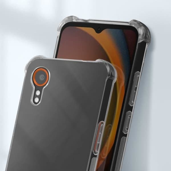 Fodral till Samsung Galaxy Xcover 7 Silikonhörn Stötsäker Transparent