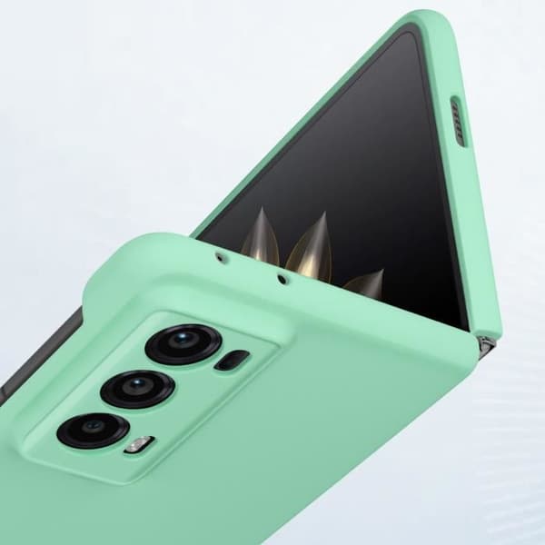 Fodral för Honor Magic V2 Rigid Slim Soft Touch-kamera skyddad ljusgrön