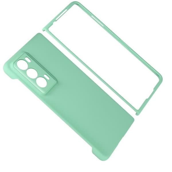 Fodral för Honor Magic V2 Rigid Slim Soft Touch-kamera skyddad ljusgrön
