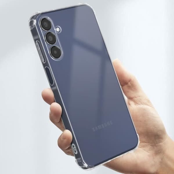 AVIZAR bumperfodral för Samsung Galaxy A15 4G och 5G - Genomskinliga stötsäkra hörn