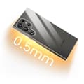 Miniatyrbild 4 av 4: Fodral till Samsung Galaxy S24 Ultra Thin 0,5 mm Anti-gulning Transparent