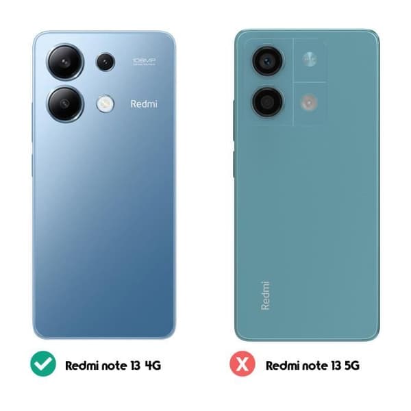Fodral till Xiaomi Redmi Note 13 4G plånbok och videohållare Champagne Pink
