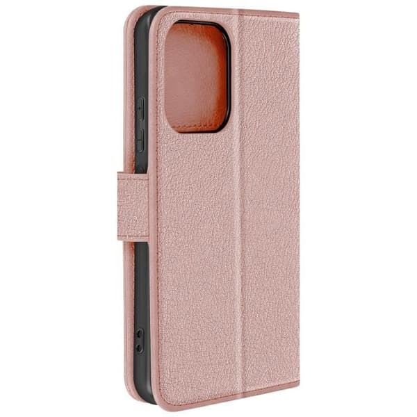 Fodral till Xiaomi Redmi Note 13 4G plånbok och videohållare Champagne Pink