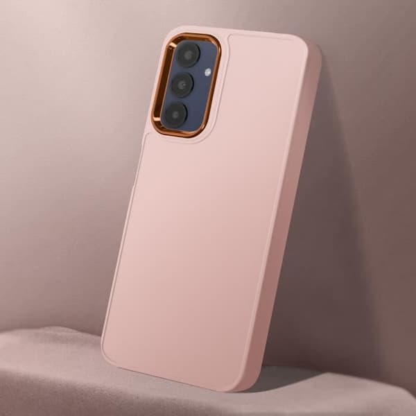 Coque - AVIZAR - Samsung Galaxy A25 5G - Silikon - Metalliserad - Puderrosa