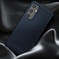 Miniatyrbild 3 av 4: AVIZAR Samsung Galaxy A55 Flexible Carbon Effect Midnight Blue Fodral - Stötsäker förstärkta hörn