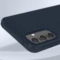 Miniatyrbild 4 av 4: AVIZAR Samsung Galaxy A55 Flexible Carbon Effect Midnight Blue Fodral - Stötsäker förstärkta hörn