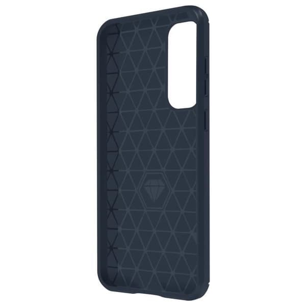 AVIZAR Samsung Galaxy A55 Flexible Carbon Effect Midnight Blue Fodral - Stötsäker förstärkta hörn