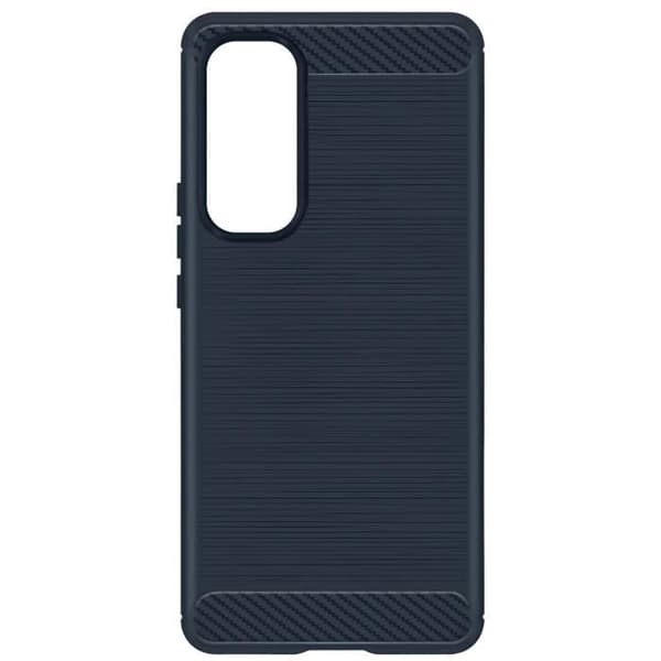 AVIZAR Samsung Galaxy A55 Flexible Carbon Effect Midnight Blue Fodral - Stötsäker förstärkta hörn
