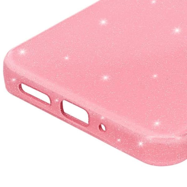 Fodral till Xiaomi Redmi 13C - AVIZAR - Glitterdesign - Skyddad kamera - Rosa