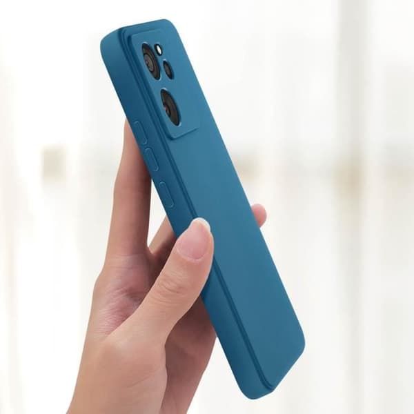 Fodral för Xiaomi 13T och 13T Pro Silikon Matt Finish Soft Touch Blue