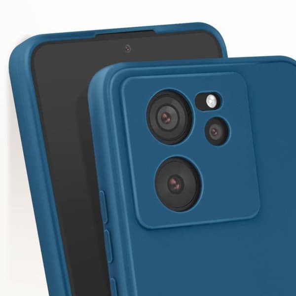 Fodral för Xiaomi 13T och 13T Pro Silikon Matt Finish Soft Touch Blue