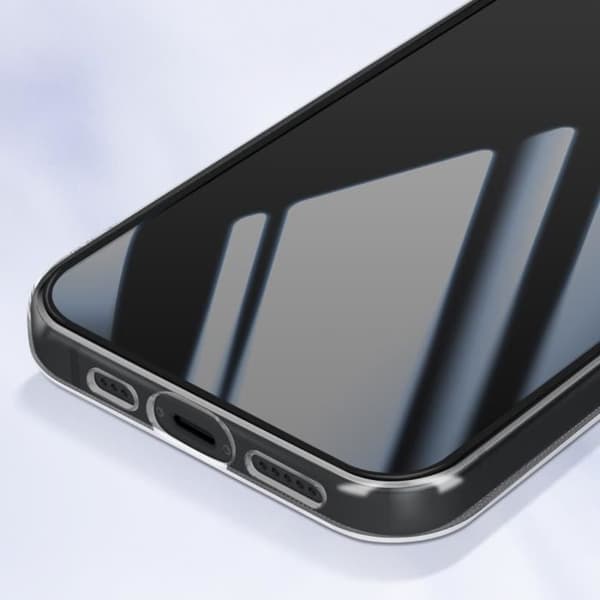 Coque - AVIZAR - iPhone 15 Plus - Silikongel - Härdat glas - Skydd 360°