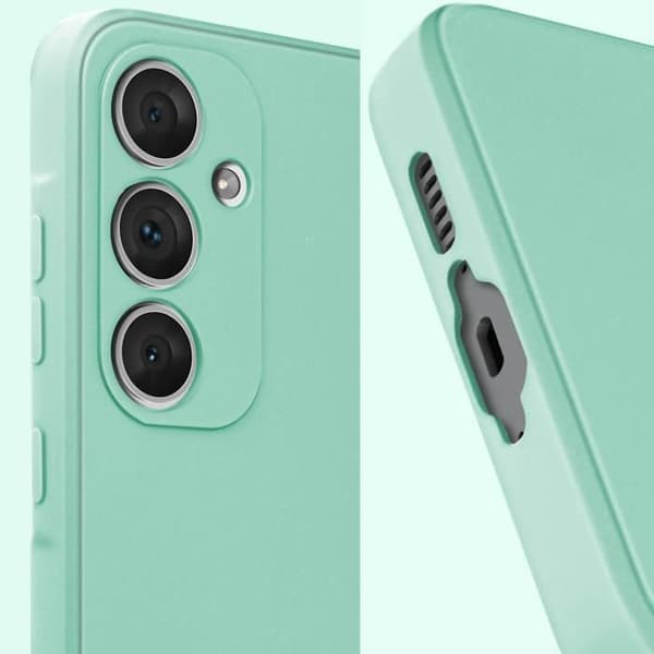 Fodral till Samsung Galaxy A55 Soft Touch Matt Flexibel silikon blekgrön