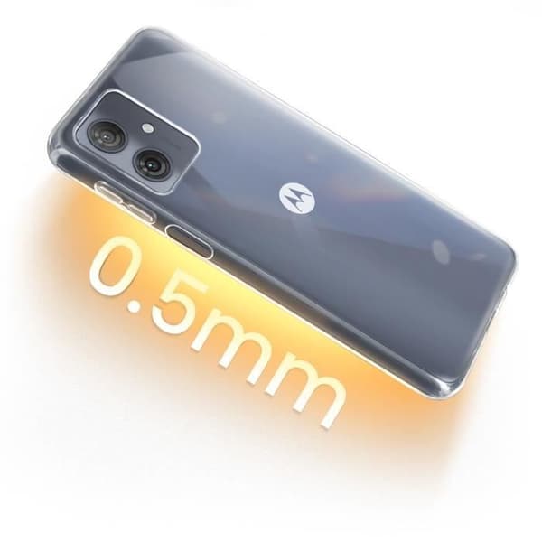 Fodral - AVIZAR - Motorola Moto G54 - Tunt 0,5 mm - Anti-gulning - Transparent