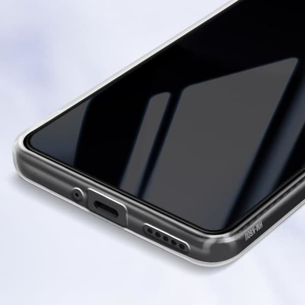 AVIZAR Fodral för Xiaomi 13T och 13T Pro - Silikongel och 9H härdat glas - Svart