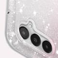 Miniatyrbild 3 av 4: Fodral till Samsung Galaxy A05s Glitter Silikon Halvstyv Tunn Vit / Rosa