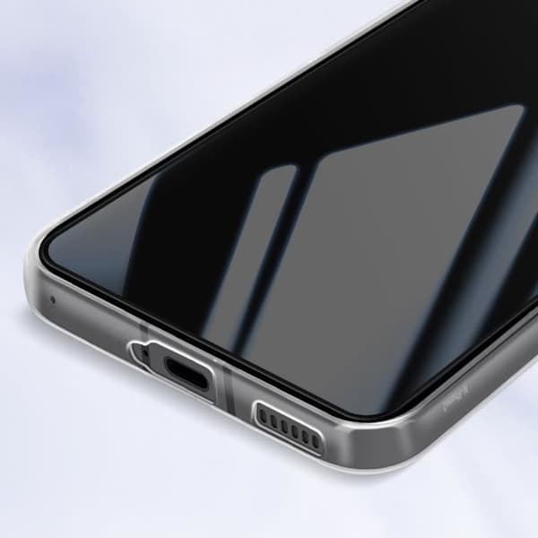 Fodral för Nothing Phone 2 Silikongel och härdat glas Fasad kant Svart