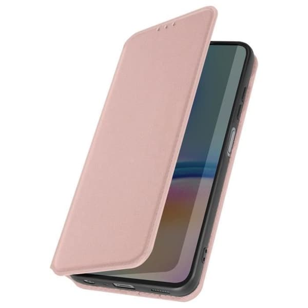 Fodral till Galaxy A05s - AVIZAR - Classic Edition - Korthållare - Videostöd - Magnetisk - Rosa