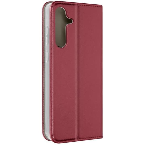 Fodral till Samsung Galaxy S24 Plånbok Magnetisk Stativ Funktion Burgundy