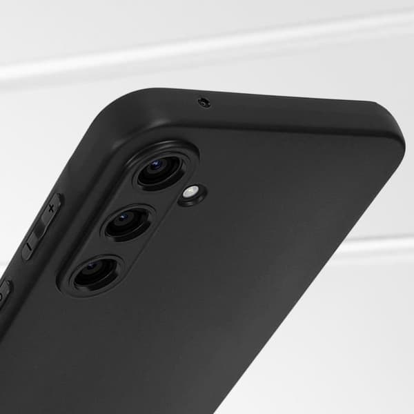 Fodral till Samsung Galaxy A55 Kameraskyddad Silikon Matt Tunn Svart