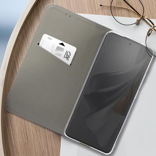 Fodral till Oppo Reno 10 och Reno 10 Pro - AVIZAR - Funktion för plånboksställ - Mörkgrön