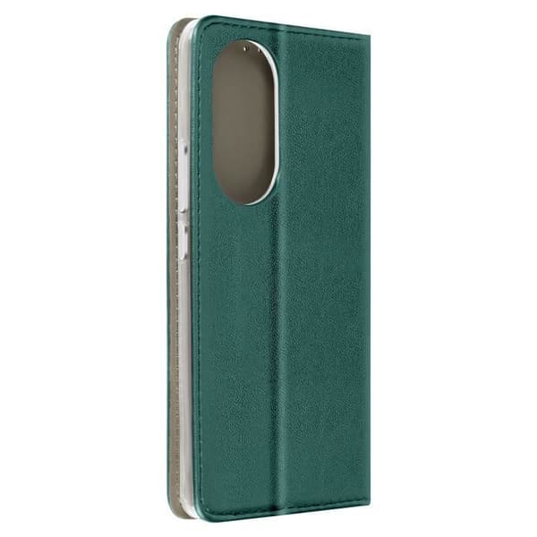 Fodral till Oppo Reno 10 och Reno 10 Pro - AVIZAR - Funktion för plånboksställ - Mörkgrön