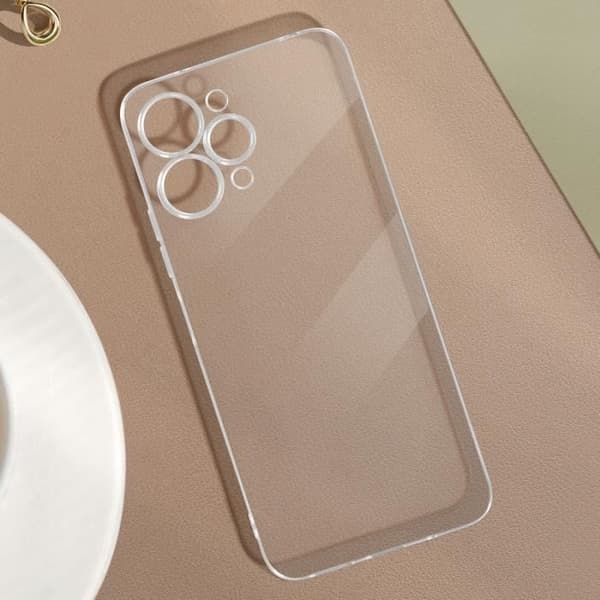 Fodral till Xiaomi Redmi 12 - AVIZAR - Genomskinligt fodral - Mjukt silikon 0,5 mm - Anti-gulning - Genomskinlig