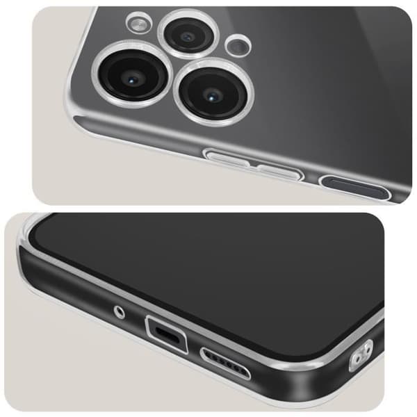 Fodral till Xiaomi Redmi 12 - AVIZAR - Genomskinligt fodral - Mjukt silikon 0,5 mm - Anti-gulning - Genomskinlig