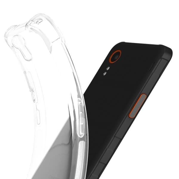 Fodral till Samsung Galaxy Xcover 7 Silikon Stötsäker förstärkta hörn Akashi Transparent