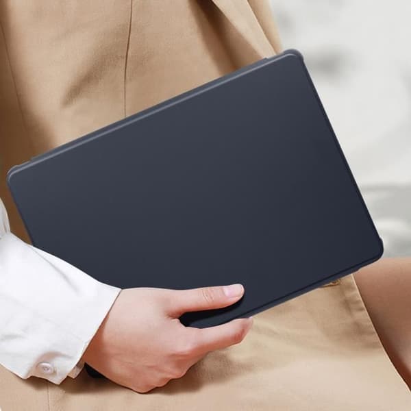 Skal till Samsung Galaxy Tab S9 FE - AVIZAR - 360° roterande stativ - midnattsblå