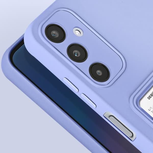 Fodral till Samsung Galaxy A05s - AVIZAR - Mjuk anti-fingeravtryck korthållare lavendel