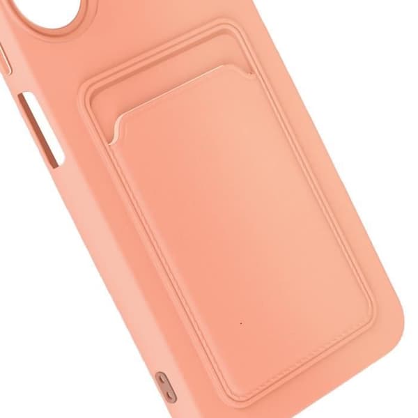 Fodral till Xiaomi Redmi 13C - AVIZAR - Mjuk - Puderrosa - Integrerad korthållare - Antispår