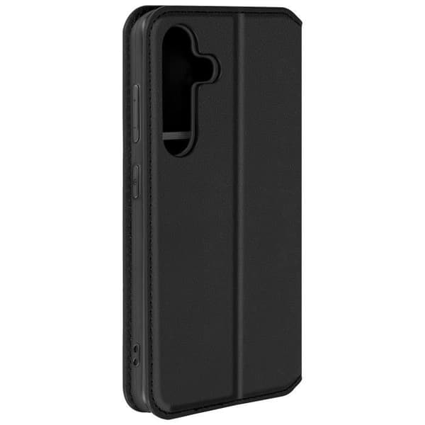 Fodral till Galaxy S24 - AVIZAR - Korthållare Videostöd Magnetic Flip Svart