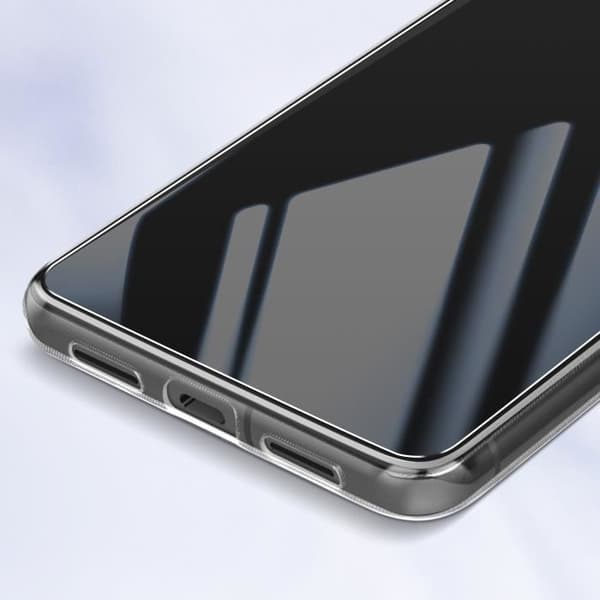 Fodral till Google Pixel 8 - AVIZAR - Silikongel och härdat glas - Genomskinlig