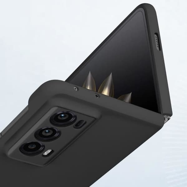 AVIZAR hårt skyddsfodral för Honor Magic V2 - Svart - Soft Touch - Kameraskyddad