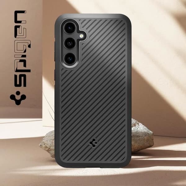 Silikonfodral till Samsung Galaxy S23 FE - Spigen Core Armor - Svart