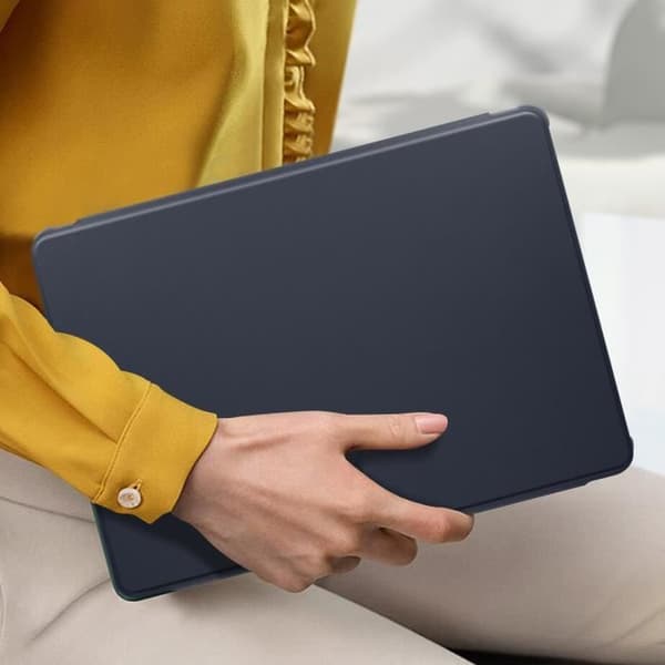 Skal till Samsung Galaxy Tab S9 FE Plus - AVIZAR - 360° roterande stativ - midnattsblå