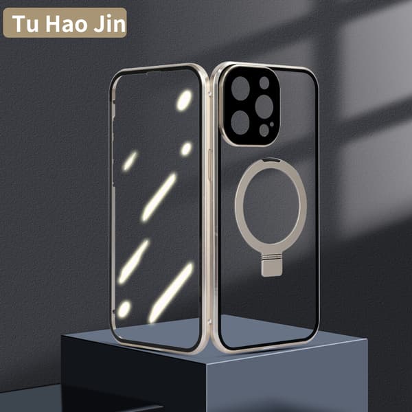 INF HD kirkas magneettikuori jalustalla iPhonelle iPhone 15 Pro Max