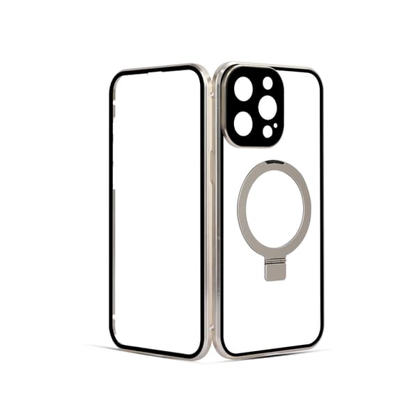 INF HD kirkas magneettikuori jalustalla iPhonelle iPhone 15 Pro Max