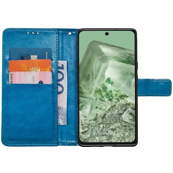 Wallet cover 3-kort Google Pixel 8a - Lyseblå